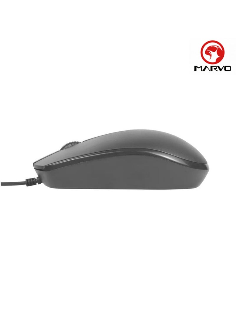 MARVO Wired mouse MS003, Black office Mouse - 1000DPI  - Image 3