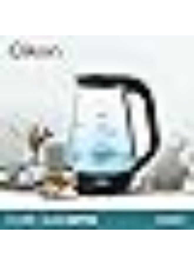 Clikon 1.7 Liter Glass Body Electric Cordless Kettle with 360° Swivel Base,Auto Cut-off Function, LED Indicator, 1850-2200W, 2 Years Warranty 1.2 kg 2200 W CK5147 Black - Image 4