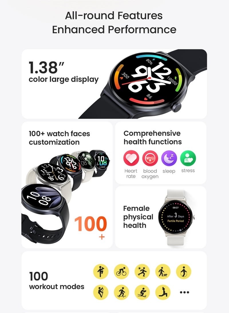 Haylou 240 mAh Solar Lite Smart Watch With 100 Plus Workout Modes And Heart Rate Blood Oxygen Monitoring Sleep Stress Testing Silver - Image 4