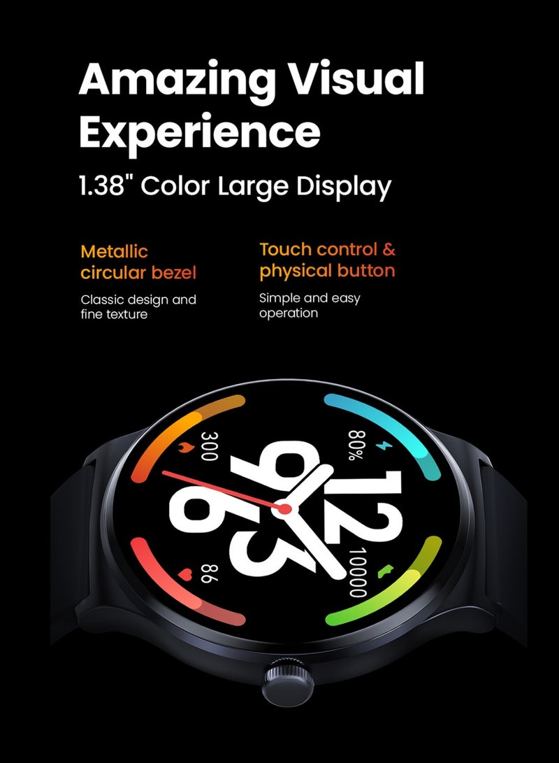 Haylou 240 mAh Solar Lite Smart Watch With 100 Plus Workout Modes And Heart Rate Blood Oxygen Monitoring Sleep Stress Testing Silver - Image 5