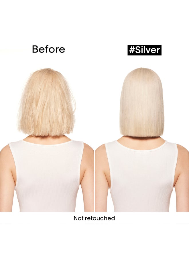 L'Oréal Professionnel Silver Shampoo For Grey, White Or Light Blonde Hair 500Ml  - Image 3