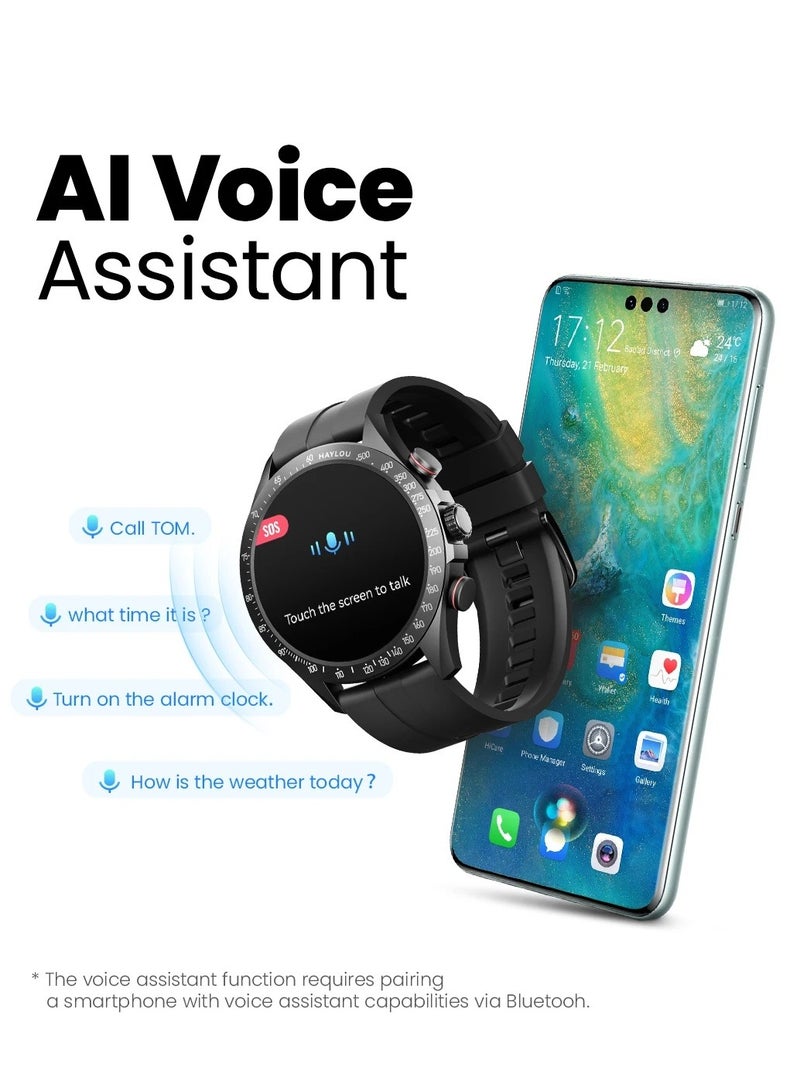300 mAh Smart Watch 1.43" AMOLED Display Smart Watch for Men SpO2 Heart Rate Monitor 20 Days Endurance Smartwatch IP68 Waterproof Fitness Watch for Android iOS Phones Black - pnsku/N70093740V/45/_/1721289686/2fd4dd07-1379-43a3-9281-06bd6eb5d363