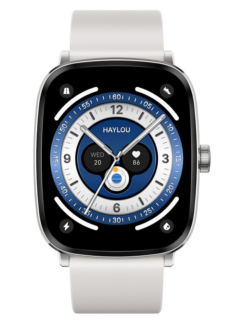 هايلو ساعة ذكية 300 مللي أمبير RS5 2.01 بوصة AMOLED HD مع 150 وضعًا للتمرين بلوتوث ومكالمات رياضية ومساعد صوتي وسكر الدم Smartwatch - Image 1