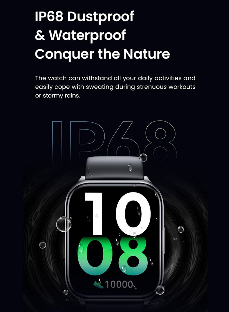 هايلو ساعة ذكية من سولار لايت، 100+ أوضاع للتمرين، ساعة ذكية لمراقبة معدل ضربات القلب والأكسجين في الدم، اختبار ضغط النوم، ساعة رياضية، - Image 5