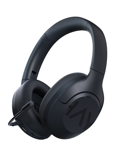 S30Pro Wireless Bluetooth 5.4 Headphones 43dB Adaptive Noise Cancelling Headsets 40mm Driver 80H Playtime Earphones Dark Blue