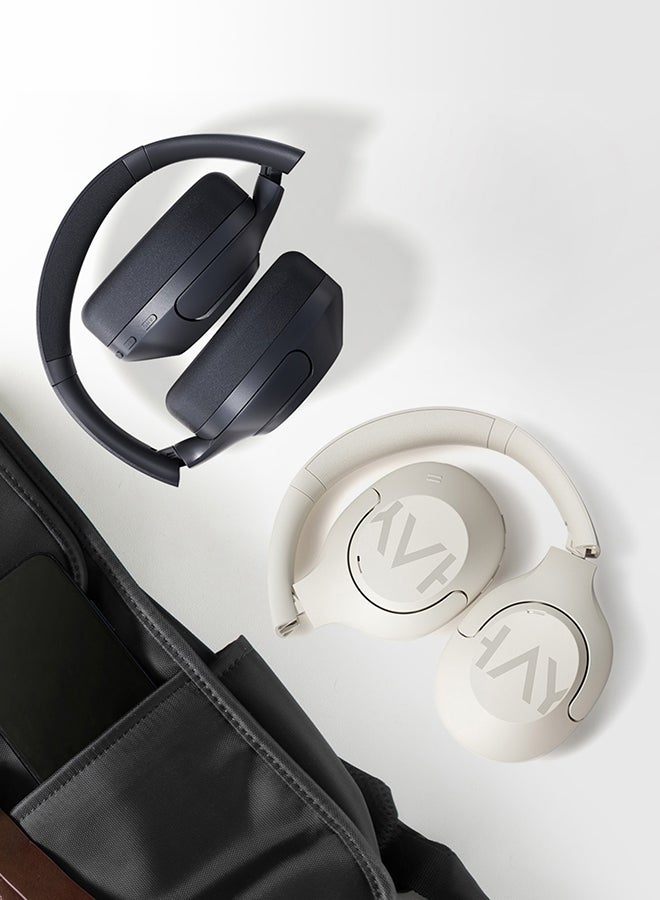 Haylou - S30Pro Wireless Bluetooth 5.4 Headphones 43dB Adaptive Noise Cancelling Headsets 40mm Driver 80H Playtime Earphones Dark Blue - Image 1