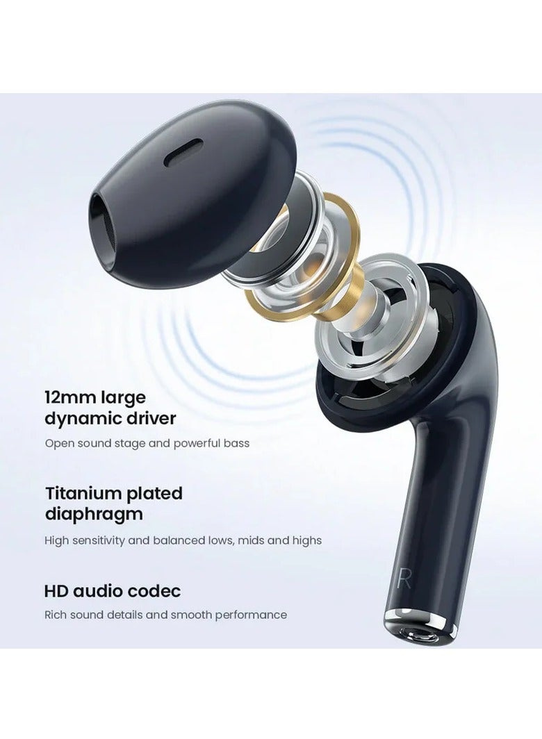 هايلو سماعات لاسلكية بلوتوث 5.3 سماعات ENC للحد من الضوضاء IPX4 سماعات أذن رياضية مقاومة للماء حتى 24 ساعة من عمر البطارية - Image 3