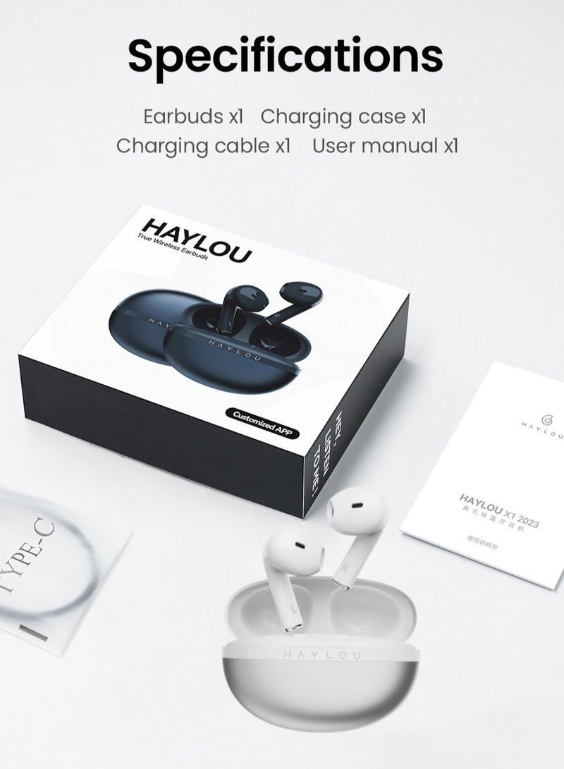 هايلو سماعات لاسلكية بلوتوث 5.3 سماعات ENC للحد من الضوضاء IPX4 سماعات أذن رياضية مقاومة للماء حتى 24 ساعة من عمر البطارية - Image 5