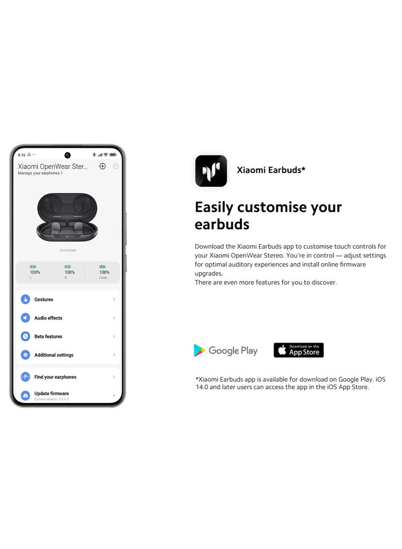 Xiaomi - OpenWear Stereo | AI Noice Reduction With Dual Mic | IP54 Dust And Water Resistance | Hi-Res Audio | Sandstone Beige - Image 1