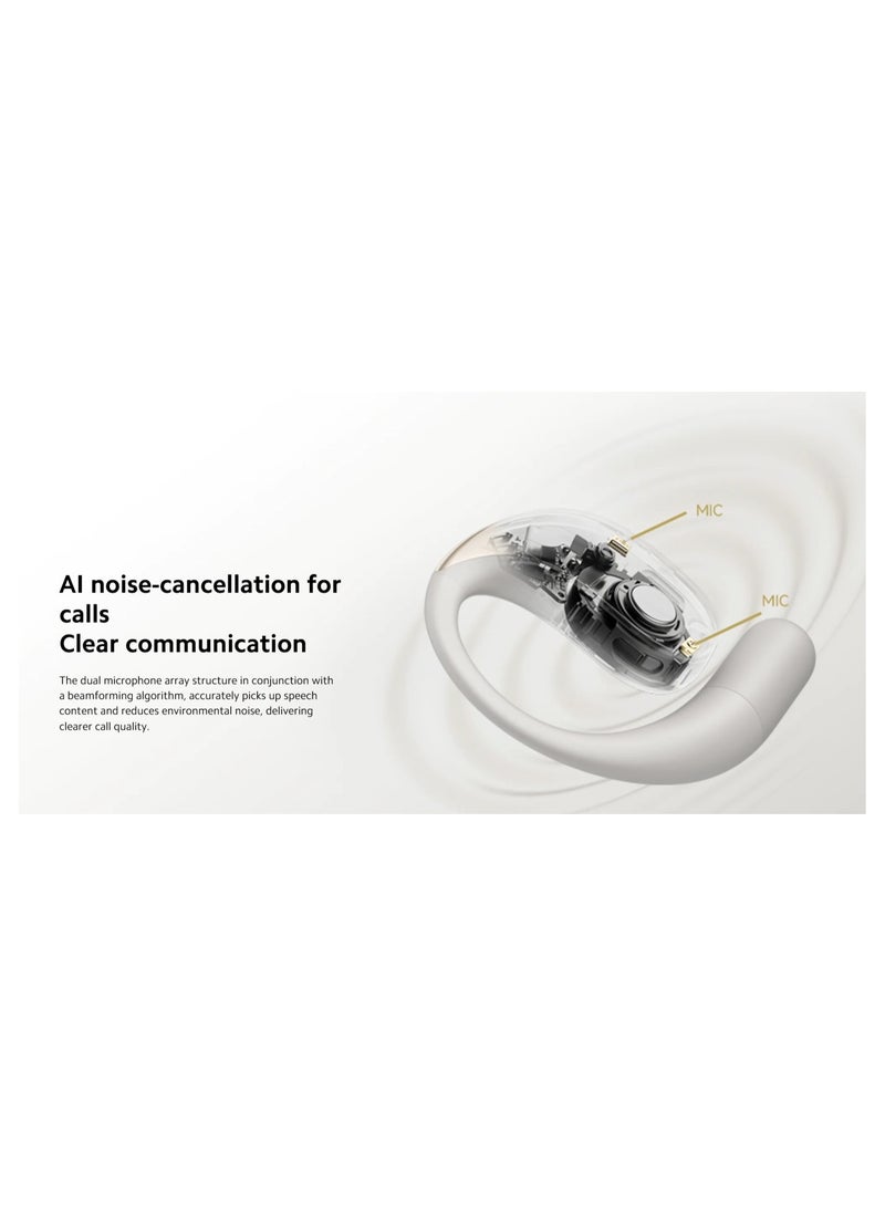 Xiaomi - OpenWear Stereo | AI Noice Reduction With Dual Mic | IP54 Dust And Water Resistance | Hi-Res Audio | Sandstone Beige - Image 1
