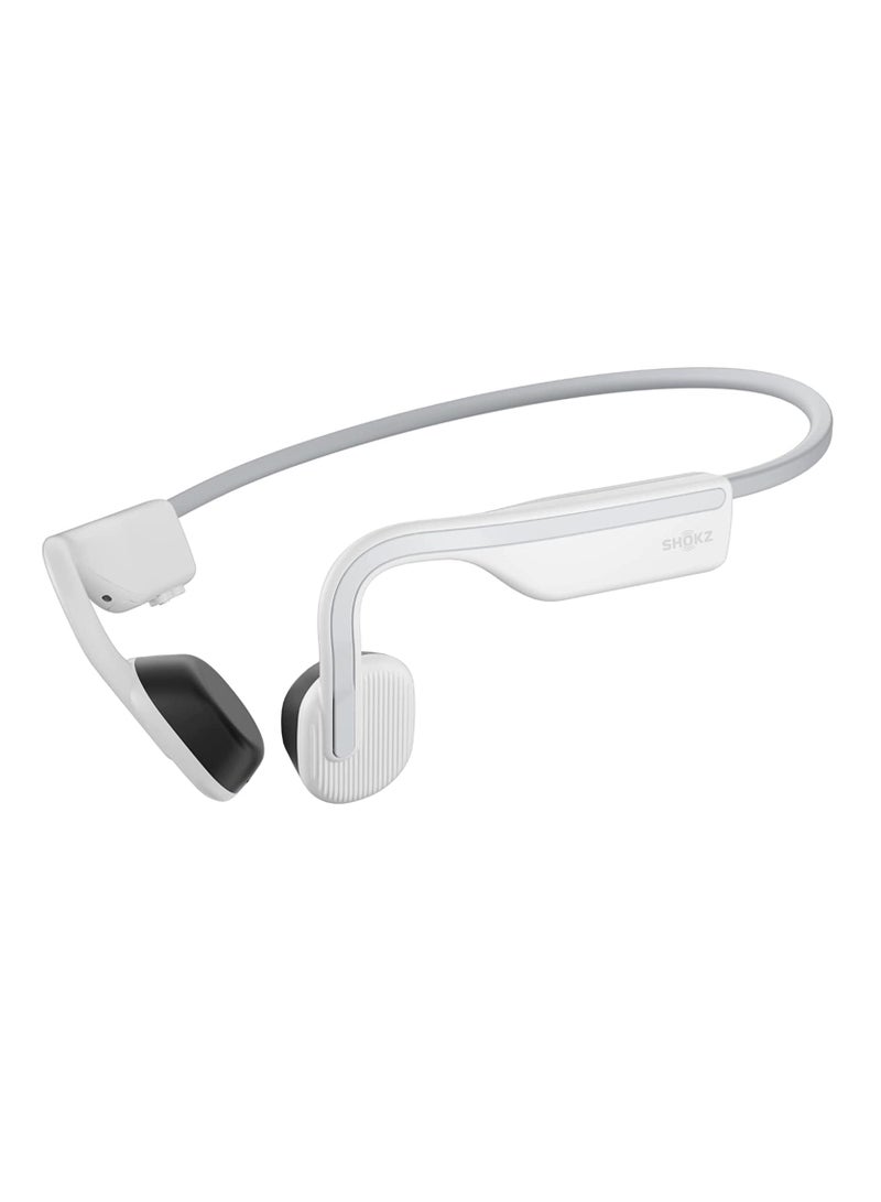 SHOKZ - OpenMove Bluetooth Wireless Headphones With Mic, Bone Conduction Wireless Headset White - Image 1