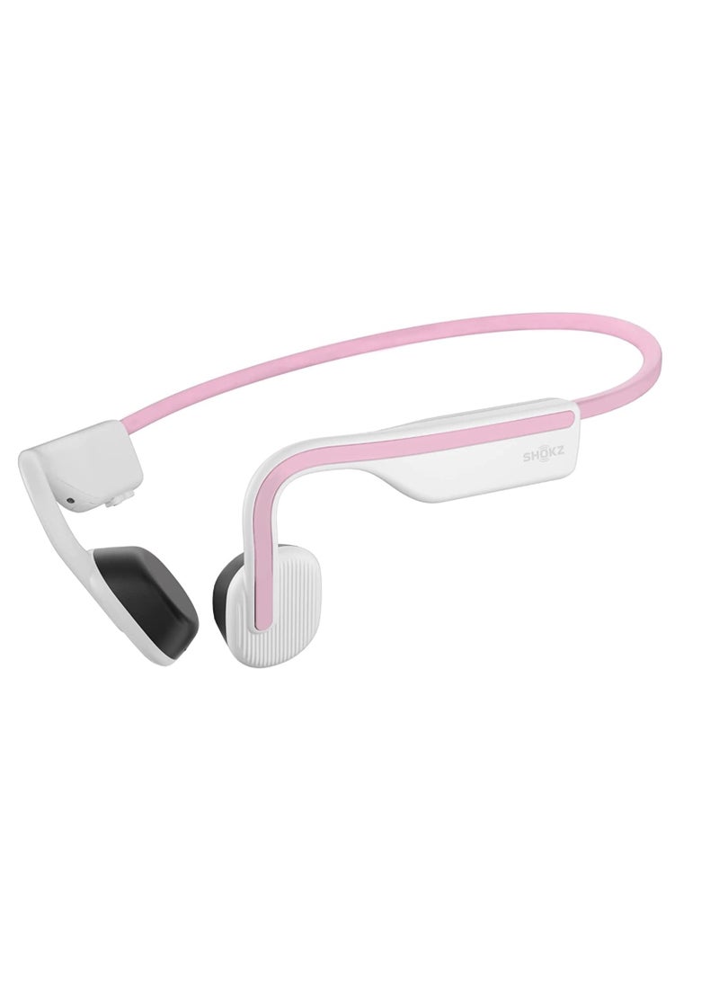 SHOKZ - OpenMove Bluetooth Wireless Headphones with Mic, Bone Conduction Wireless Headset Pink - Image 1