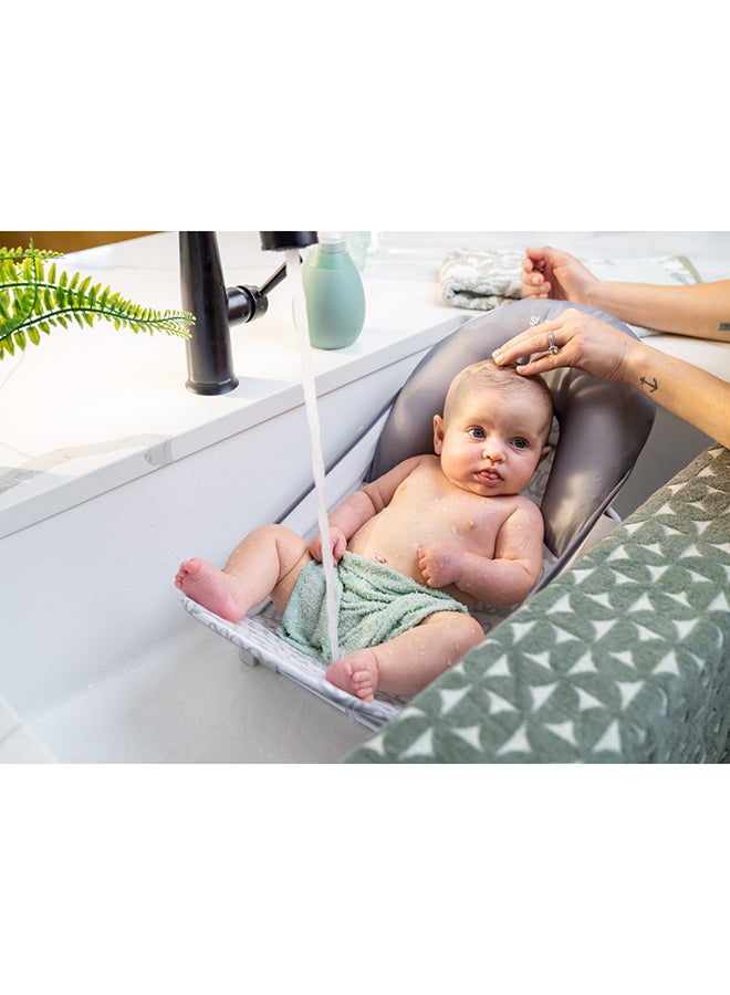 summer infant - Foldaway 2-Position Baby Bather, 0 - 6 Months - Grey - Image 1