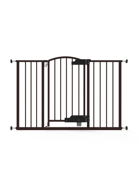 The Thruway 52 Inches Wide Safety Gates With Glide Open - Black