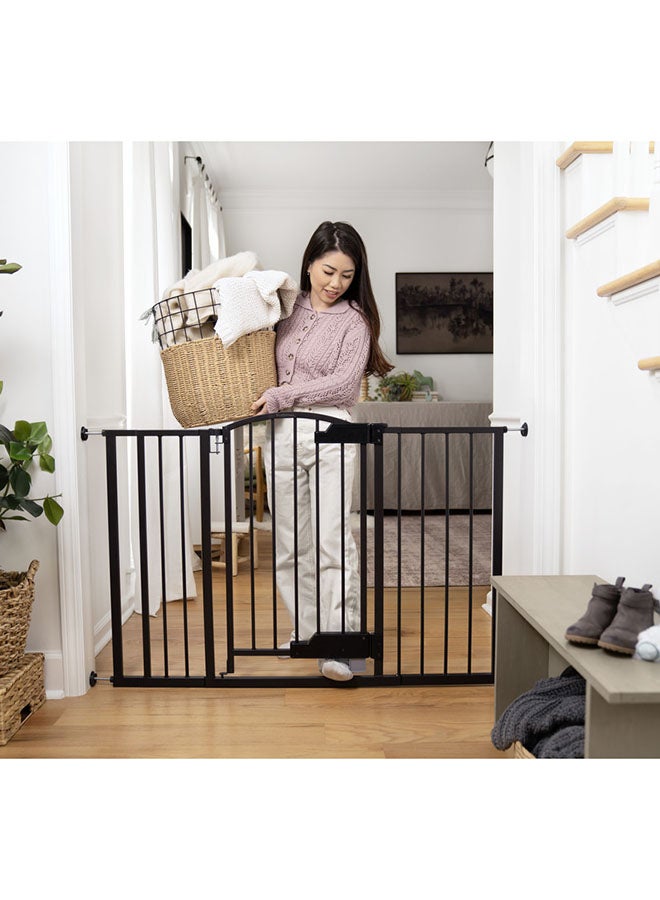 summer infant - The Thruway 52 Inches Wide Safety Gates With Glide Open - Black - Image 1