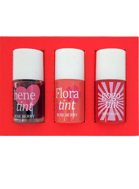 Lip And Cheek Contouring Set Gogo Tint + Posie Tint + Bene Tint Multicolour