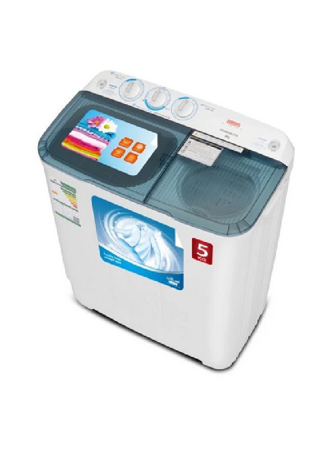 HAAM Twin Tub Washing Machine 194 kW HWM5000-21N White - Image 1