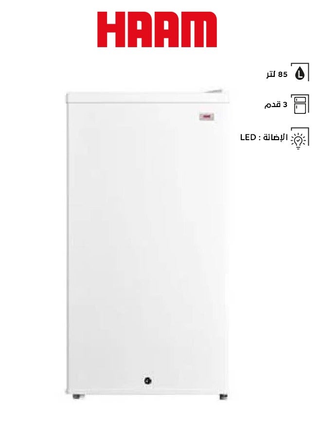 HAAM Single Door Refrigerator HM112WRF-M22 White  - Image 1