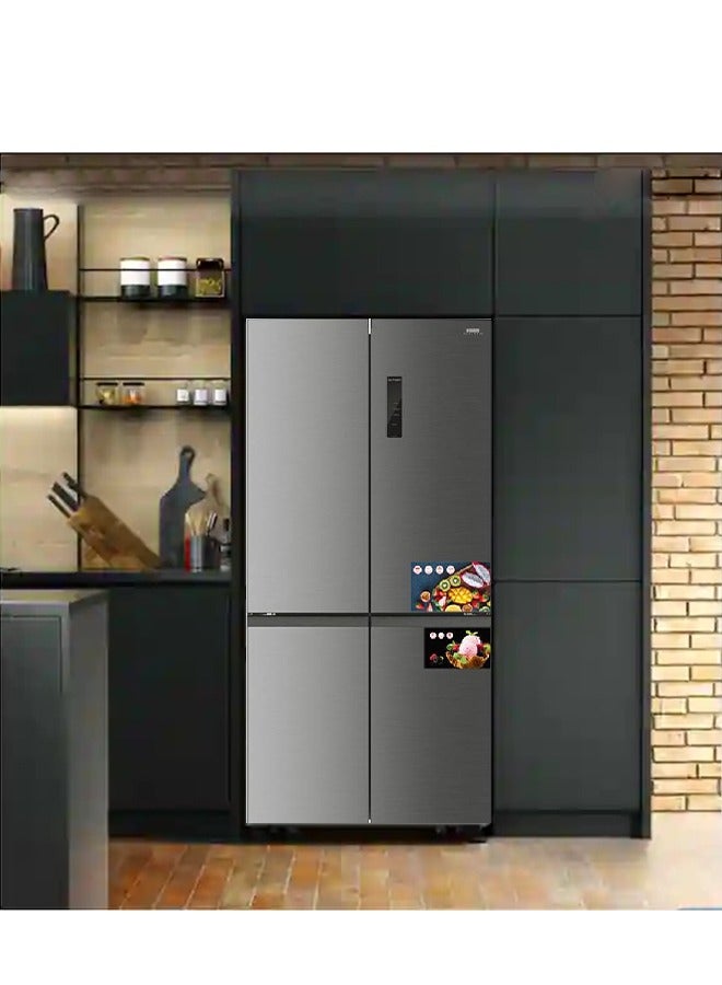 Cupboard Refrigerator 4 Doors Steel 18.8 Feet Inverter 350 kW HM850SSD-O23INV Silver - pnsku/N70094184V/45/_/1721549465/88958482-e3da-47ab-81c6-15b847086395