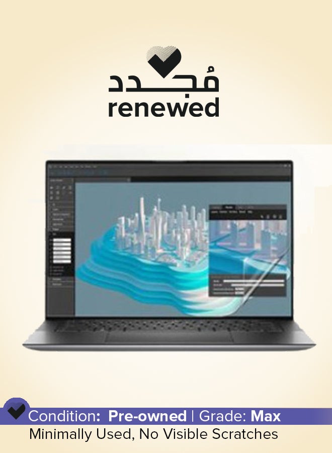 Renewed - Core Precision 5560 Laptop With 15.6 Inch Ips Core I7-10850H 32 Gb Ram 1 Tb Ssd 4 Gb Nvidia Quadro Rtx A2000 4 Gb English/Arabic Grey