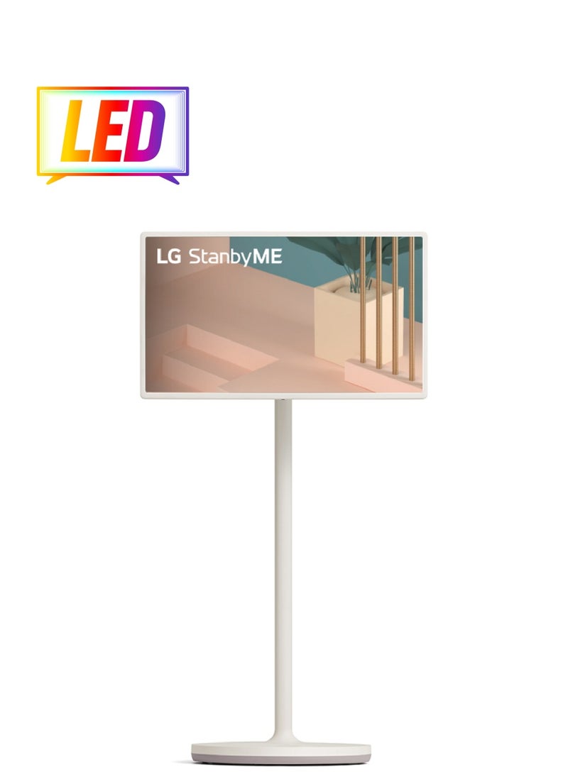 إل جي 27ART10AKPL 27" StanbyME Rollable Touch Screen Full HD Share TV 27ART10AKPL White - Image 1