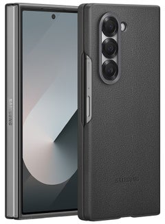 MARGOUN (for Samsung Galaxy Z Fold 6) Case Cover Kindsuit Leather Case Slim And Sleek Silhouette Grey  - Image 2