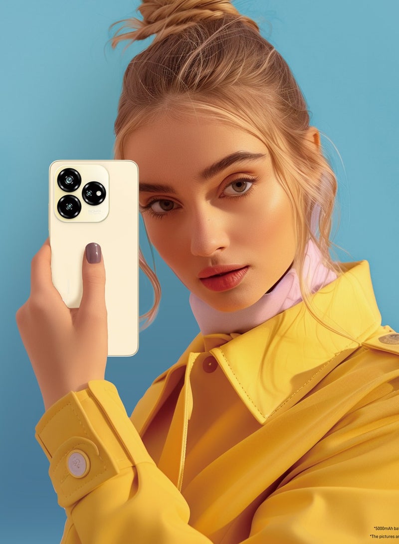 زد تي اي نوبيا V60 ديزاين بشريحتين، ذهبي شامبانيا، 6 جيجا بايت رام، 256 جيجا بايت، 4 جي - Image 5