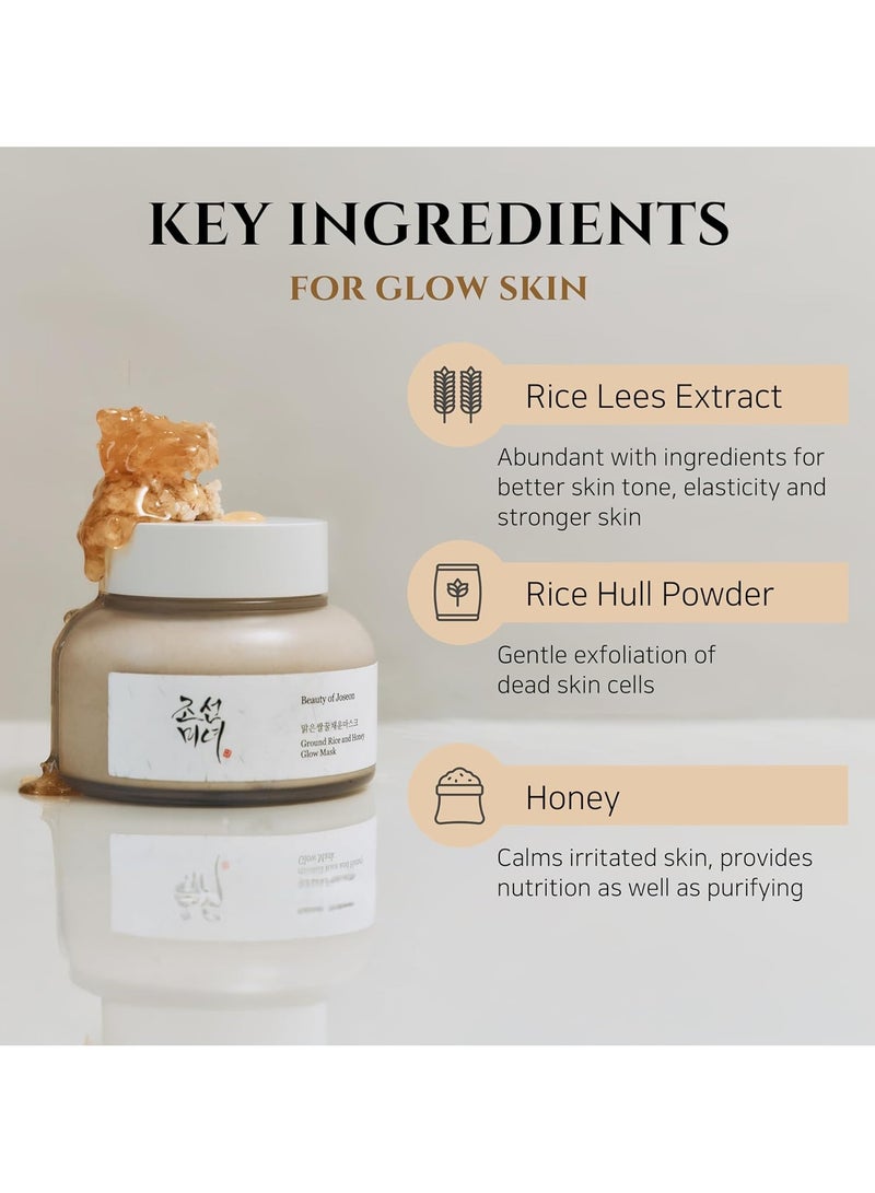 Beauty of Joseon Ground Rice and Honey Glow Mask Pore Sebum Care for Dry Sensitive Skin Korean Skin Care, 5.07 fl.oz 150mlml  - Image 4