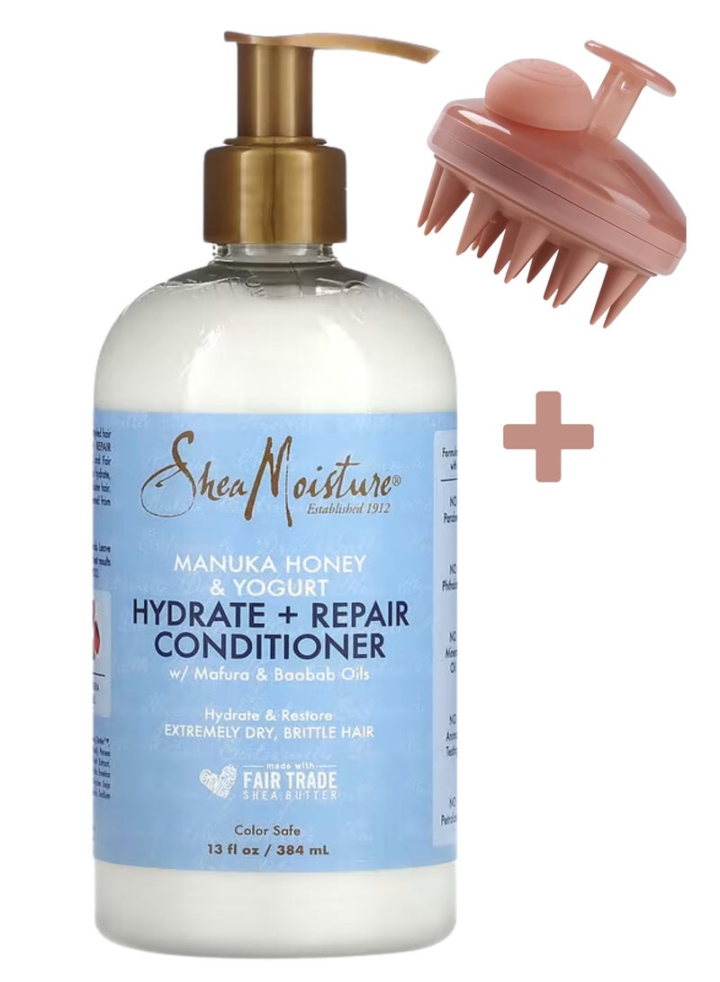 شيامويستر بلسم مرطب ومصلح بعسل مانوكا والزبادي، 13 أونصة - يقلل من التقصف ويقوي وينعم الشعر، خالٍ من الكبريتات - Image 1