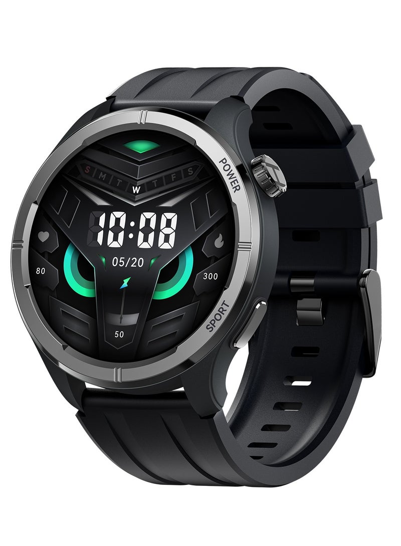 Haylou 300 mAh Smart Watch 300mAh 1.53" Display Smart Watch for Men Women SpO2 Heart Rate Monitor Endurance Smartwatch IP68 Waterproof Fitness Watch for Android iOS Phones Black - Image 1