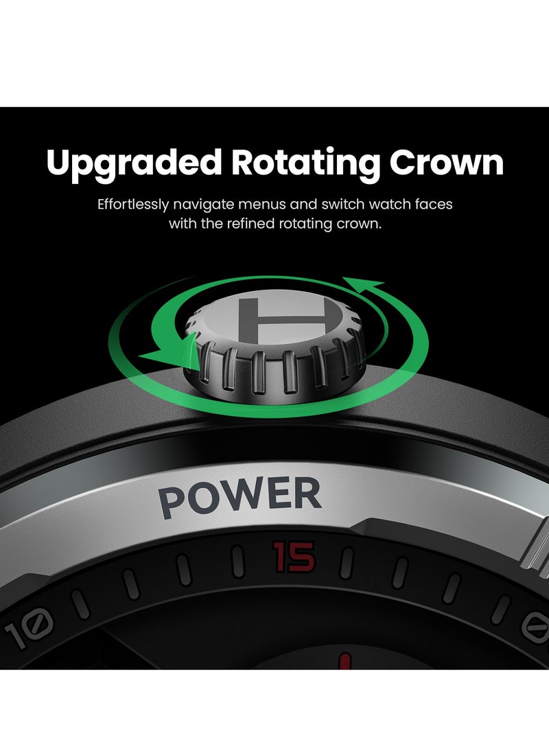 Haylou 300 mAh Smart Watch 300mAh 1.53" Display Smart Watch for Men Women SpO2 Heart Rate Monitor Endurance Smartwatch IP68 Waterproof Fitness Watch for Android iOS Phones Black - Image 4