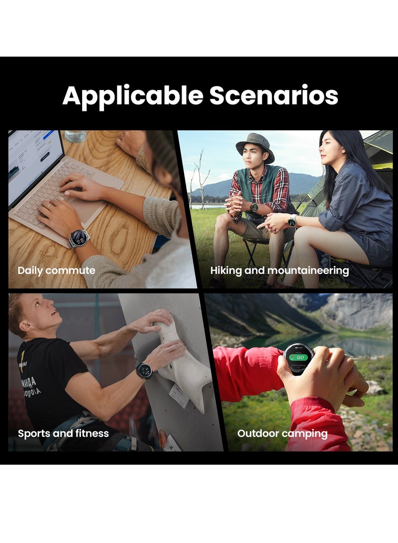 Haylou 300 mAh Smart Watch 300mAh 1.53" Display Smart Watch for Men Women SpO2 Heart Rate Monitor Endurance Smartwatch IP68 Waterproof Fitness Watch for Android iOS Phones Black - Image 2