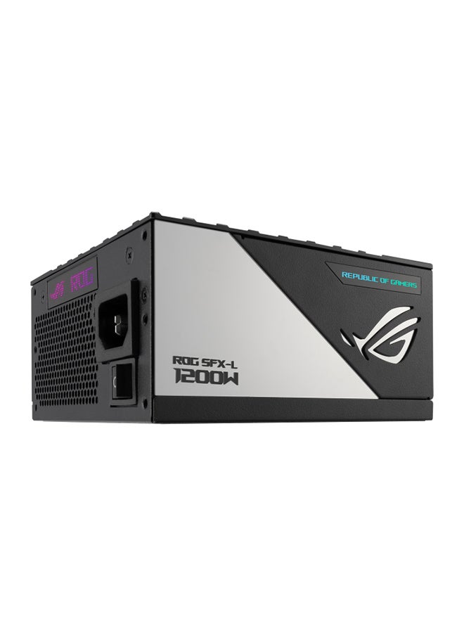 ROG LOKI SFX-L 1200W 80Plus Titanium Power Supply, Compact Form Factor, PCIe Gen 5.0 Ready, Future Ready, ARGB-Illuminated Fan & Aura Sync, 100-240Vac | 90YE00N0-B0NA00 Black - pnsku/N70094297V/45/_/1722243432/1e75c981-6596-456c-a9bb-1b2ea9f5f64a