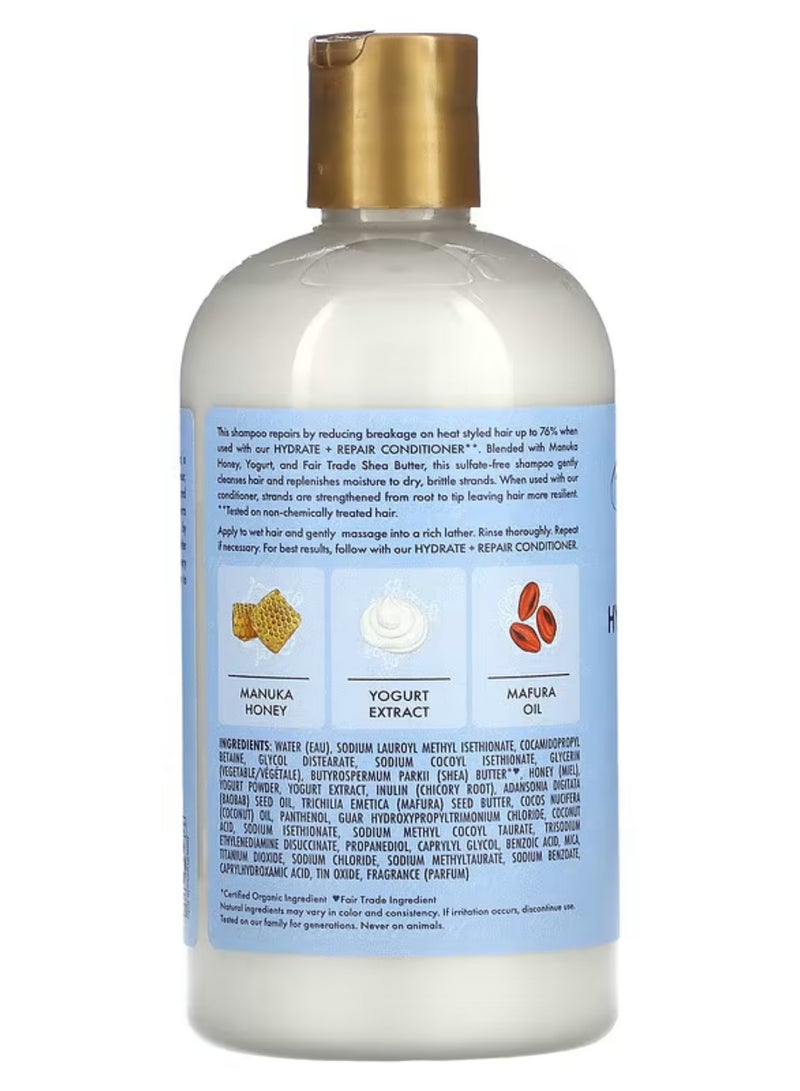 SheaMoisture Manuka Honey & Yogurt Hydrate + Repair Hair Care Duo - Shampoo and Conditioner Set, 13 oz Each - Strengthens, Moisturizes, Reduces Breakage, Sulfate-Free - Image 2