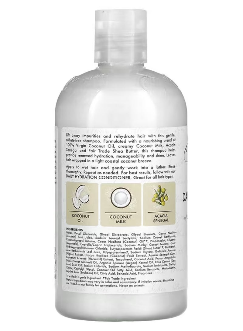 SheaMoisture 100% Virgin Coconut Oil Daily Hydration Shampoo and Conditioner Set, 13 oz Each - Moisturizes, Softens, and Detangles, Sulfate-Free - Image 2