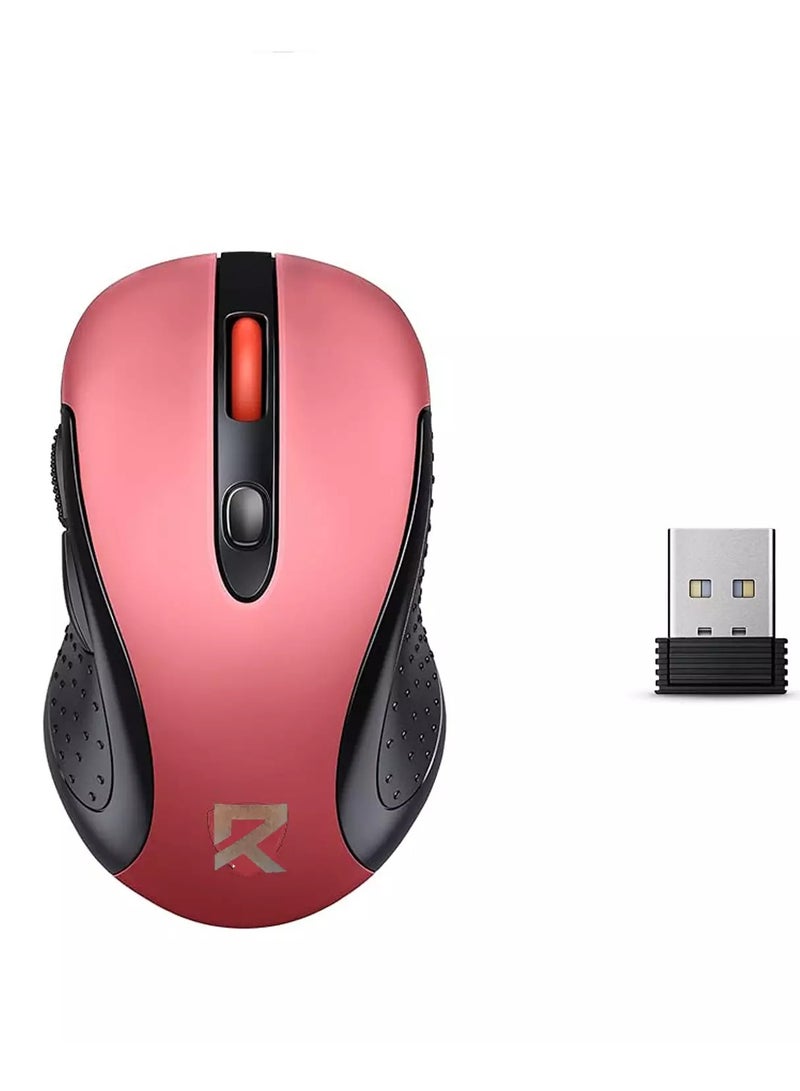 REDRAGON BM-2638 2.4G Wireless Mouse - 2,400 DPI (Red) Red  - Image 1