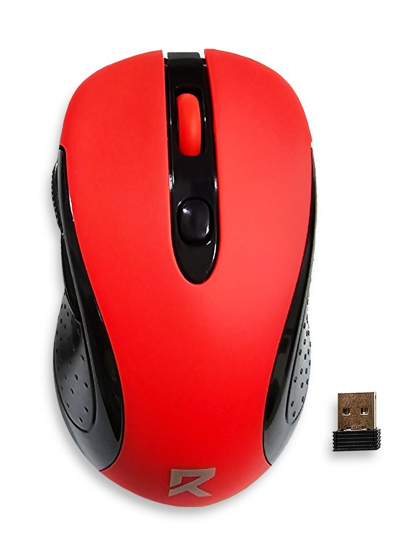 REDRAGON - BM-2638 2.4G Wireless Mouse - 2,400 DPI (Red) Red - Image 1