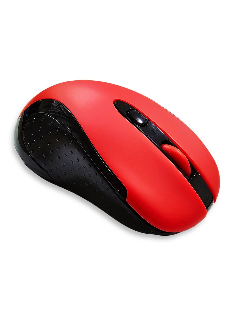REDRAGON - BM-2638 2.4G Wireless Mouse - 2,400 DPI (Red) Red - Image 1