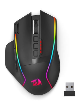 M915WL-RGB Wireless Gaming Mouse, Ergonomic Mouse 16000 DPI with Rapid Fire Key, 9 Macro Buttons, 170-Hour Durable Power Capacity and RGB Backlight Wired/Wireless Mouse for Laptop/Mac/PC - pnsku/N70094328V/45/_/1721629981/c42d29bf-8a5d-43ad-8c8e-d7fdcb80a2ba