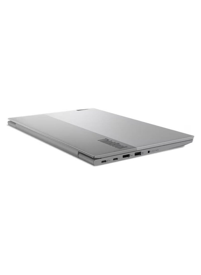 لينوفو - كمبيوتر محمول ThinkBook 14 G5 IRL، شاشة IPS FHD مقاس 14 بوصة، معالج Intel Core i5-1335U، ذاكرة وصول عشوائي 16 جيجابايت، قرص SSD سعة 512 جيجابايت، رسومات Intel Iris Xe، لوحة مفاتيح بإضاءة خلفية، نظام التشغيل Windows 11 Pro، - Image 1
