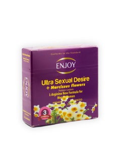 ENJOY Enjoy U. S.D+Narcissus Flowers Premium Condoms 3Pcs  - Image 3