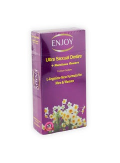ENJOY U. S.D+Narcissus Flowers Premium Condoms 12Pcs  - Image 1