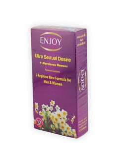 ENJOY U. S.D+Narcissus Flowers Premium Condoms 12Pcs  - Image 3
