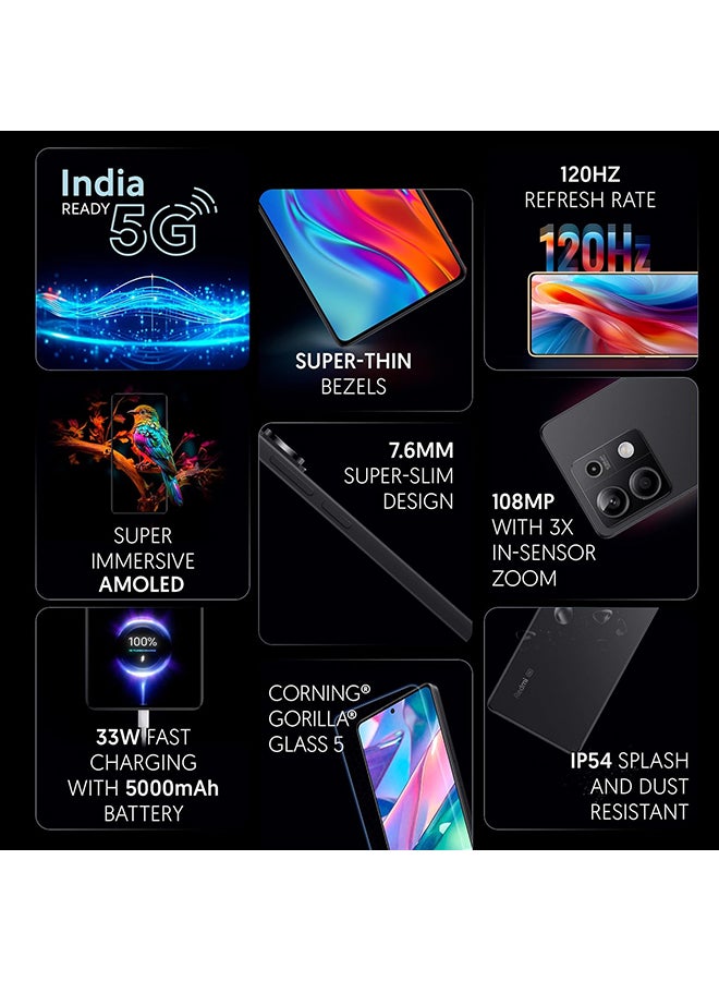 Xiaomi Redmi Note 13 Dual SIM Stealth Black 8GB RAM 256GB 5G - Global Version  - Image 2