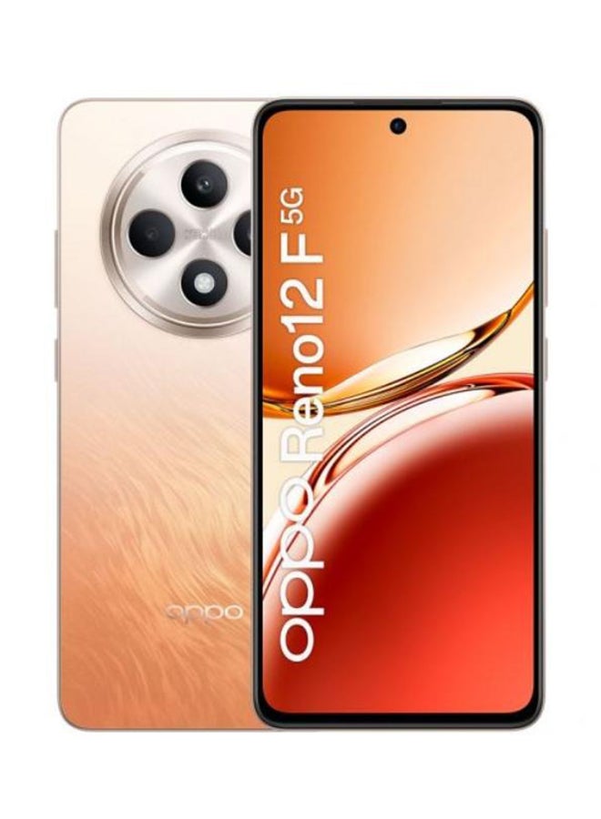 OPPO - Reno 12F 5G Dual SIM Amber Orange 12GB RAM 256GB - Middle East Version - Image 1