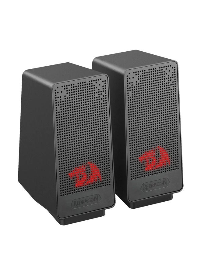 REDRAGON GS513 RANCH Desktop Speaker 2.0 Channel Stereo – USB Powered + 3.5mm Cable - Image 1