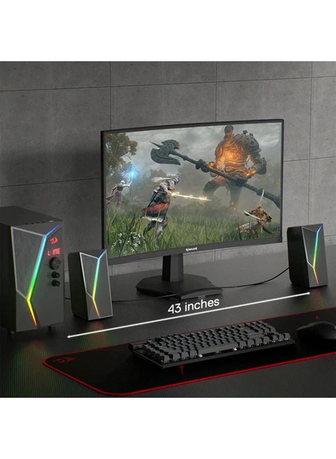 REDRAGON ANVIL GS520-PRO 2.1 Channel Gaming Speaker, Dynamic RGB w/EQ Mode, BT/FM/USB/SD/AUX, Black - Image 2