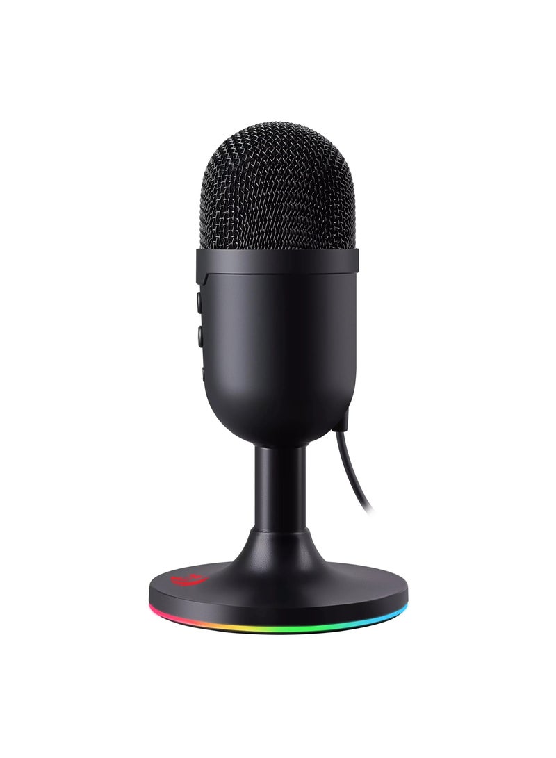 Redragon Puslar Streaming Microphone, Omni-Directional (360° Radio Reception), Volume Mute & Noise Cancelling Control, USB Plug Cable, 1.8m Cable Length, Black | GM303 - pnsku/N70094416V/45/_/1721635507/0a46e763-a0bf-49db-9a9d-f606f19c995e