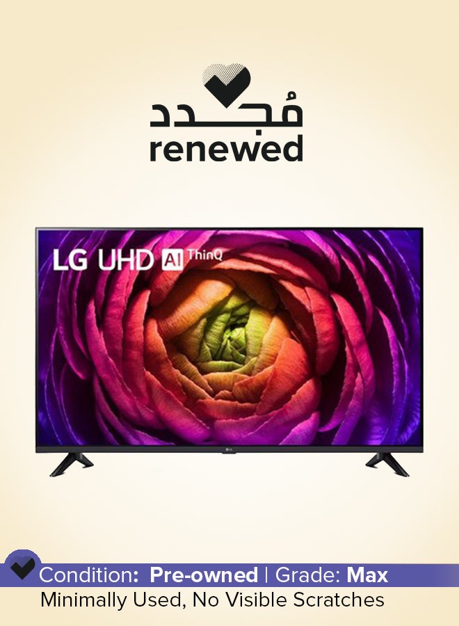 LG - Renewed -  50-Inch Smart TV 4K 50UR73 Black - Image 1