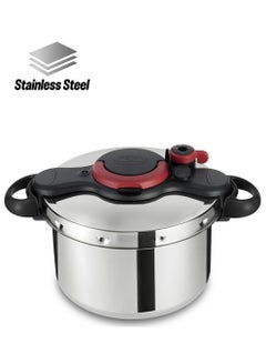 Tefal TEFAL Pressure Cooker | Clipso Minut Easy 7.5L | Stainless steel | All heat sources including induction | Cooks Up To 2 Times Faster | Vitamins Preserved |Made in France| 2 Years Warranty | P4624866 Silver  - Image 1